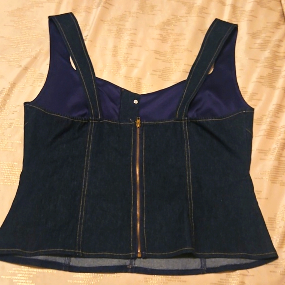 Denim Top / Express - Picture 2 of 4